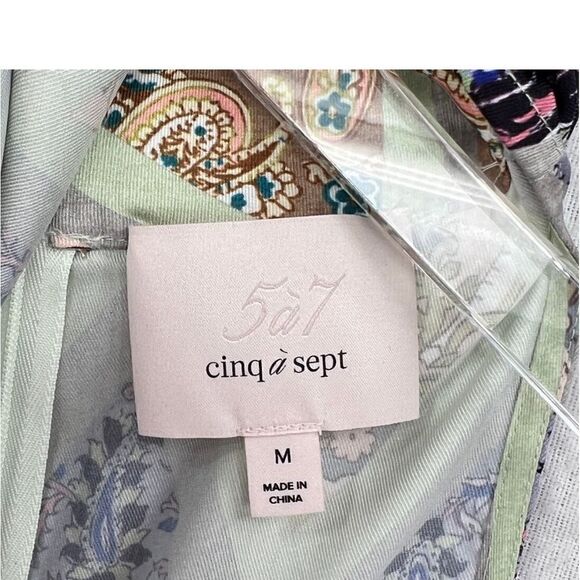 Cinq à Sept Adalynn Print Sleeveless Turtleneck Medium NEW $325 - Picture 9 of 14